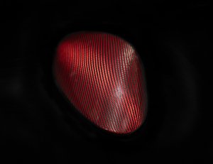 Alfa Romeo Giulia Mirror Covers - Carbon Fiber - Full Replacements - Feroce Carbon - w/ Factory Clips - Red Carbon